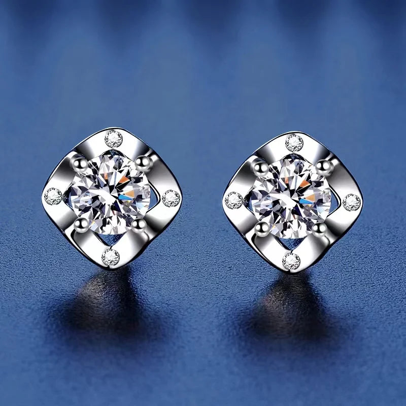 0.5ct Moissanite Diamond Ear Studs