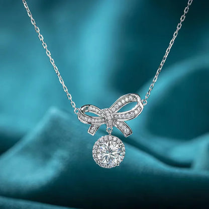 1ct Moissanite Pendant Necklace