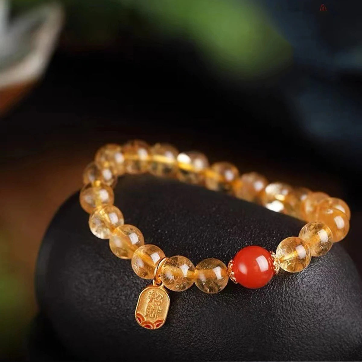 Crystal Accessories Red Agate Bracelet