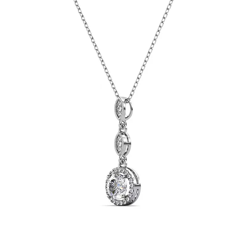 1ct Moissanite Pendant Necklace