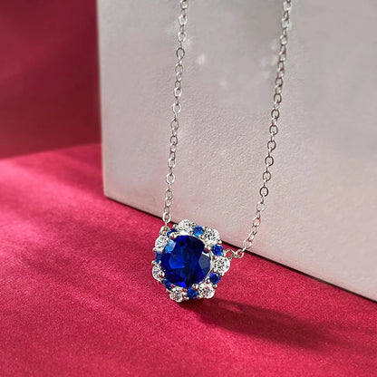 Gem Pendant Necklace Moissanite