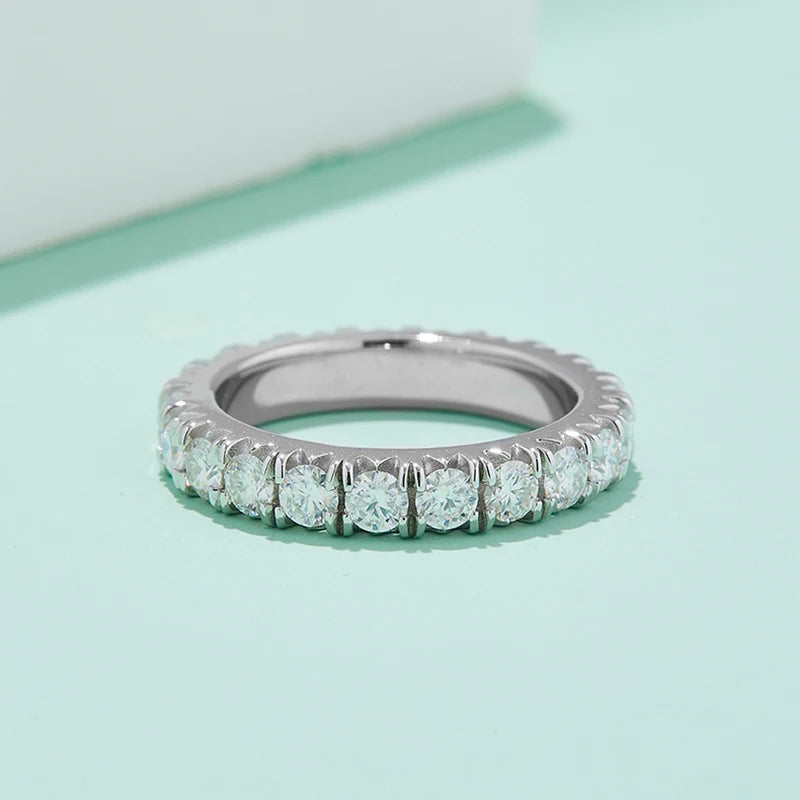 Moissanite Eternity Ring Wedding Band