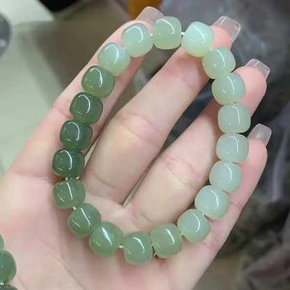 Natural Sunny Water Gradient Hetian Jade Bracelet