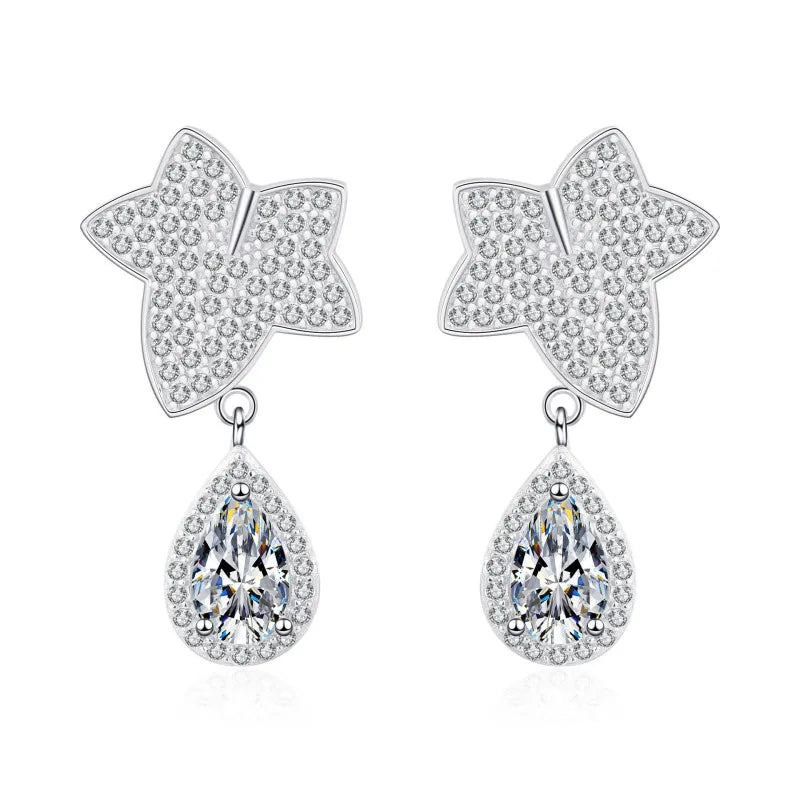 Drop Earrings 1/2ct Moissanite Diamond