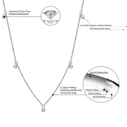 Moissanite Necklace for Women