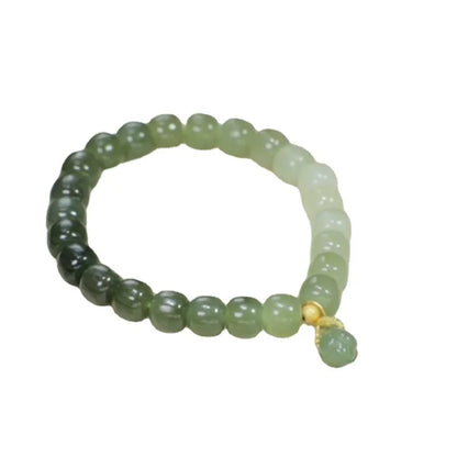 Natural Hetian Jade Pearl Bracelet