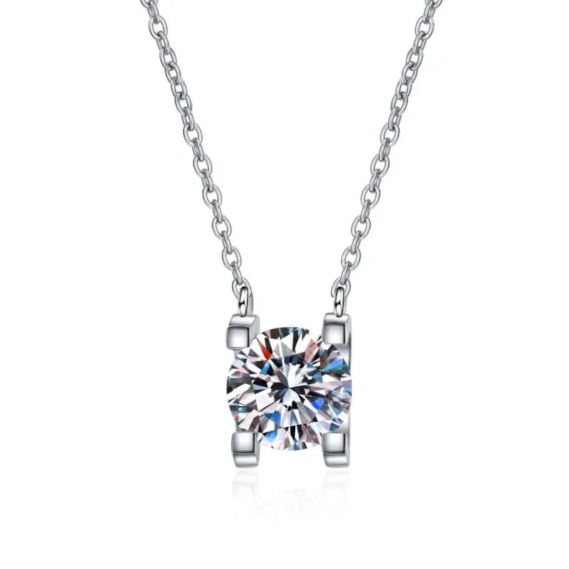 Moissanite Diamond Pendant Necklace