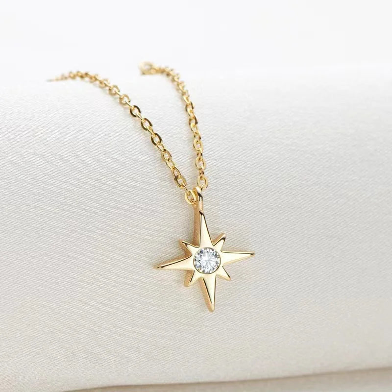 Moissanite Star Necklace