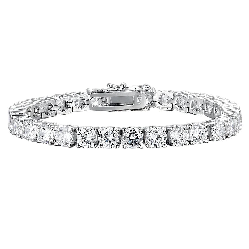 Moissanite Tennis Bracelet For Women 925 Sterling Silver D VVS1 Lab Diamond