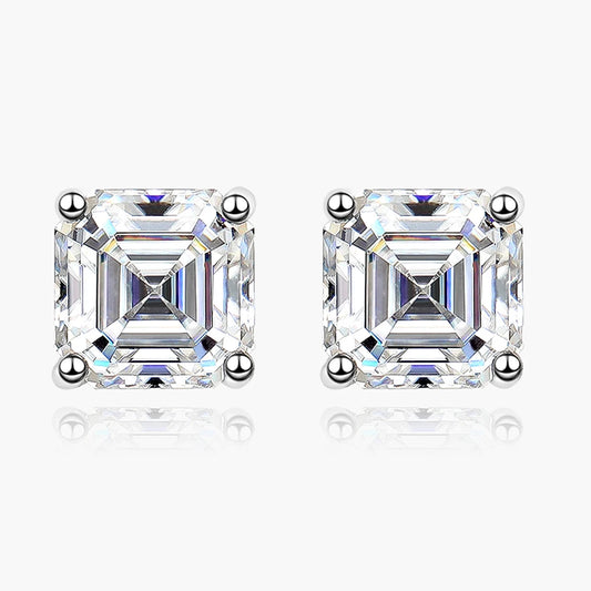 1 Carat Moissanite Stud Earrings