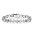 All 2mm Moissanite Tennis Bracelet Full Diamond GRA 925 Silver Plated 18k Wedding Party Jewelry Bracelets for Women Man