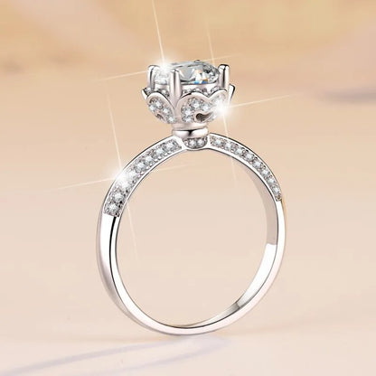 Moissanite 1 Ct Prong Setting Wedding Bands