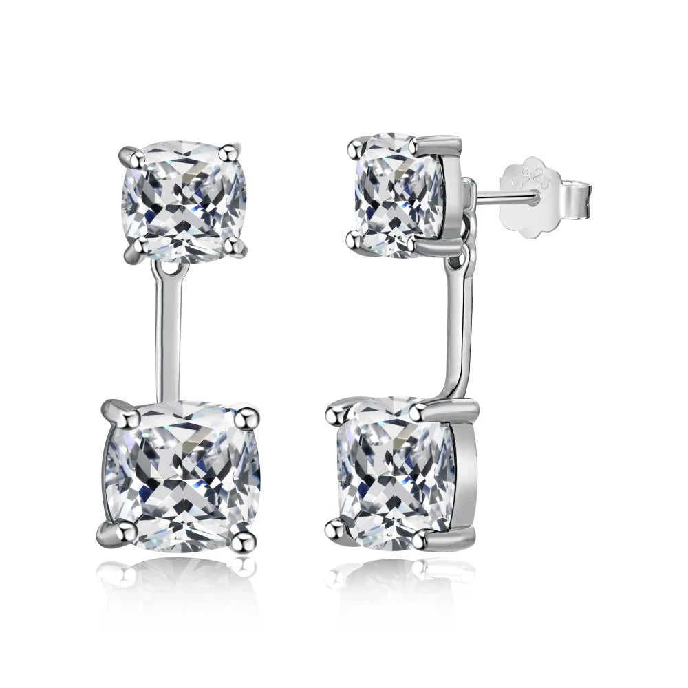 Moissanite Sparkling Stud Earrings