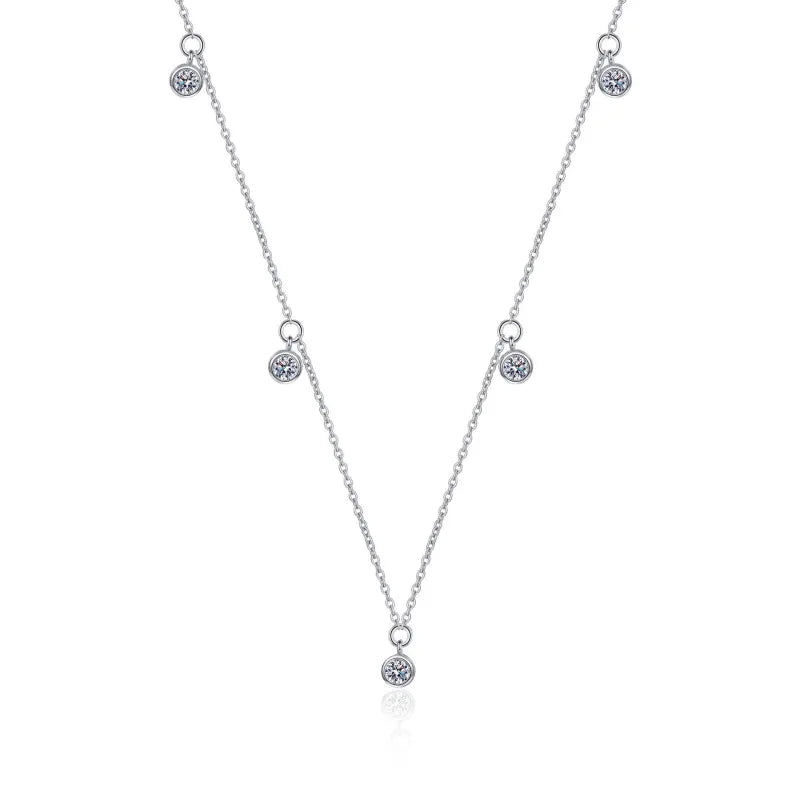 Moissanite Diamond Pendant Necklace