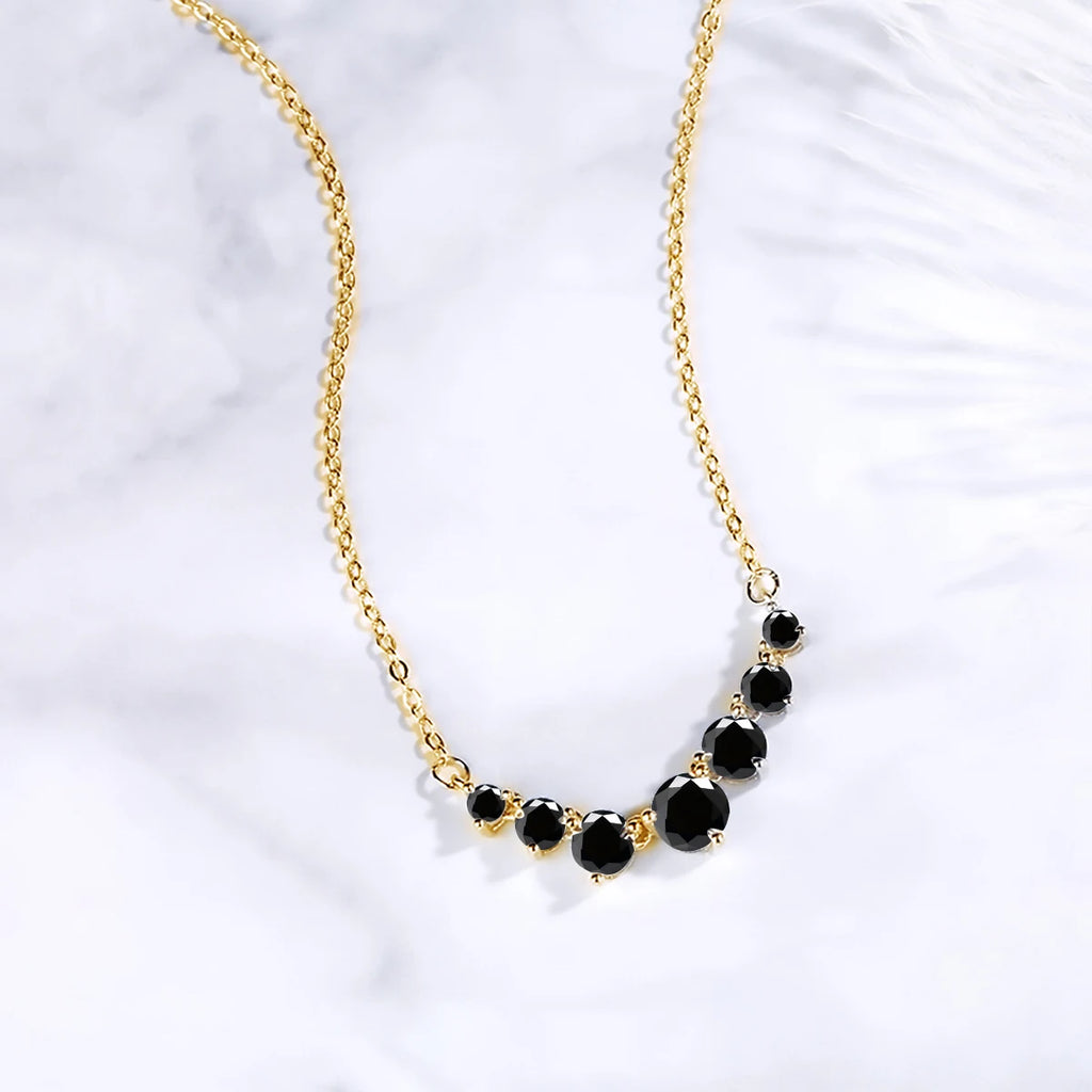 925 Moissanite Necklace For Women Certified With Chain New In Jewelry Anniversary Gift