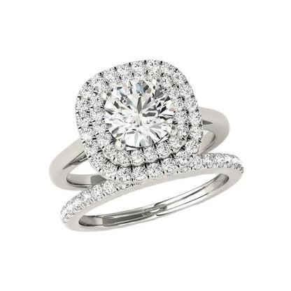 1 Carat Moissanite Rings Sets