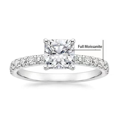 1ct Yellow Moissanite Engagement Ring