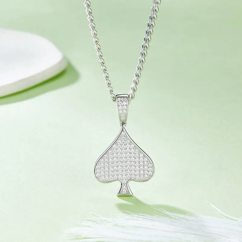 0.78ct Moissanite Diamond Pendant Necklaces