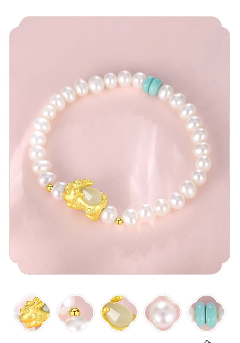 White Jade Bangle Women Fashion Hand Braided Bracelet