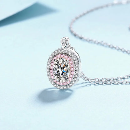 Moissanite Diamond Chain Pendant