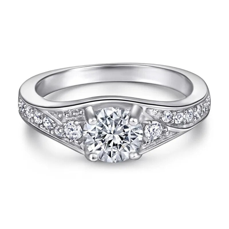 0.8 Carat Moissanite Ring Set