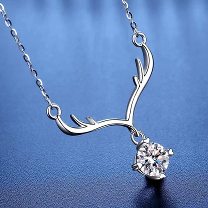 1ct  Moissanite Pendant Necklace