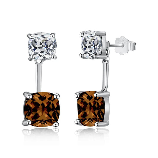 Moissanite Sparkling Stud Earrings