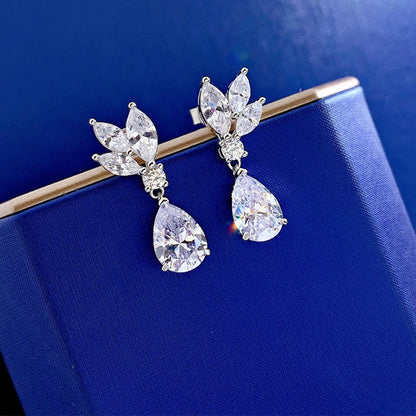 Moissanite Simple Drop Earrings