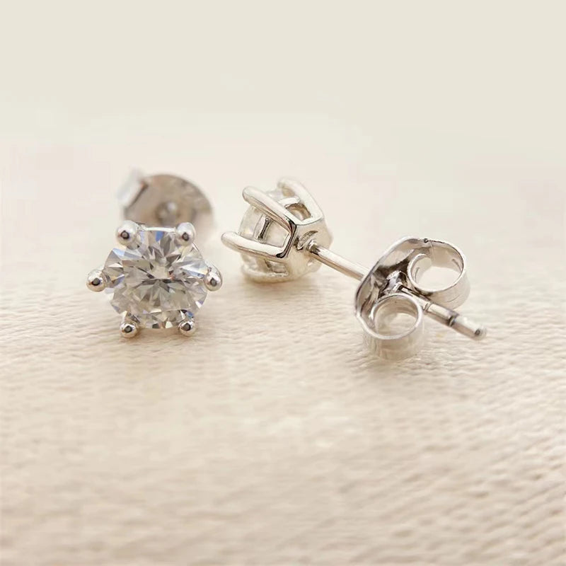 0.5ct Moissanite Stud Diamond Earrings