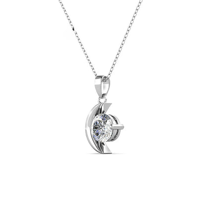 1CT Moissanite Pendant Necklace