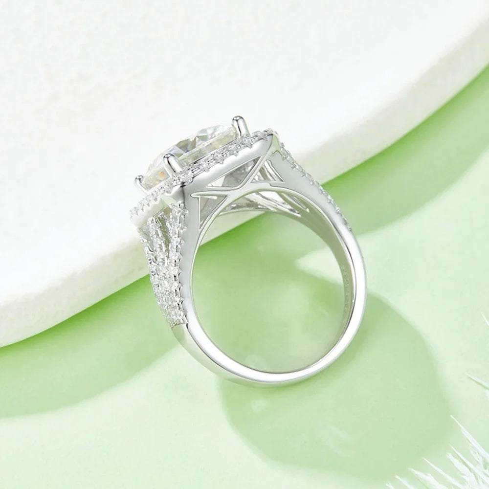 5CT Moissanite Diamond Anniversary Ring