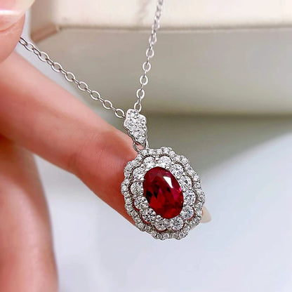 Moissanite Sparkling Pendant Necklace