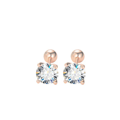 0.6-2CT Moissanite Stud Earrings