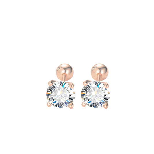 0.6-2CT Moissanite Stud Earrings