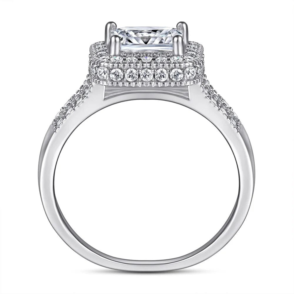 1.2 Carat Princes D Color Moissanite Ring