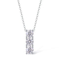 18K Plated GRA Certified Moissanite Pendant Necklace 5mm Lab Diamond Wedding Female Necklace 925 Silver Jewelry