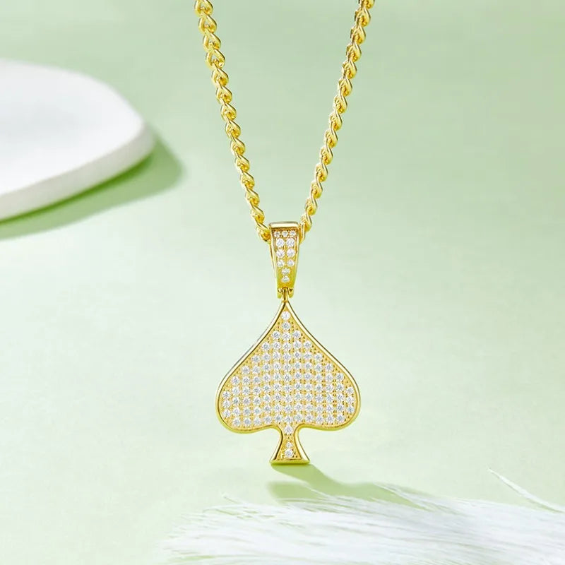 0.78ct Moissanite Diamond Pendant Necklaces