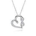 Moissanite Infinite Heart Necklace – 925 Sterling Silver Gift