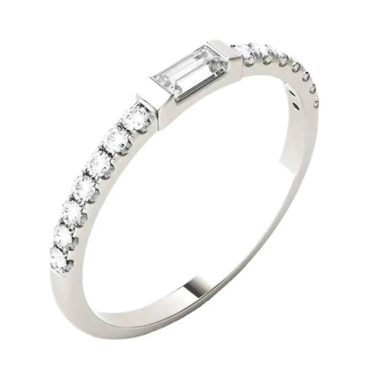 0.36ct Moissanite Wedding Band