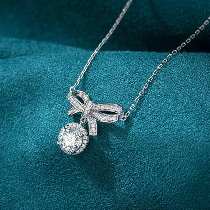 1ct Moissanite Pendant Necklace