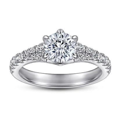 1 Carat Moissanite Diamond Ring