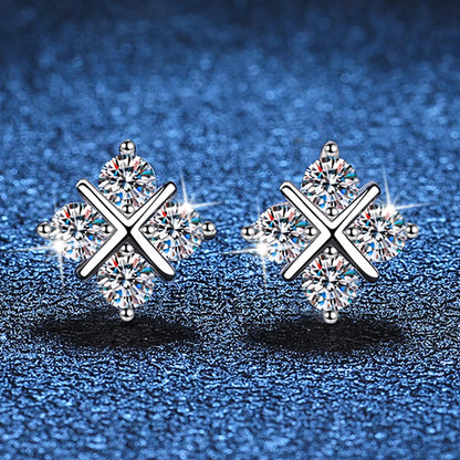 Full Moissanite Earrings For Women