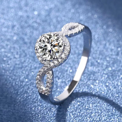 1ct  Moissanite Engagement Ring