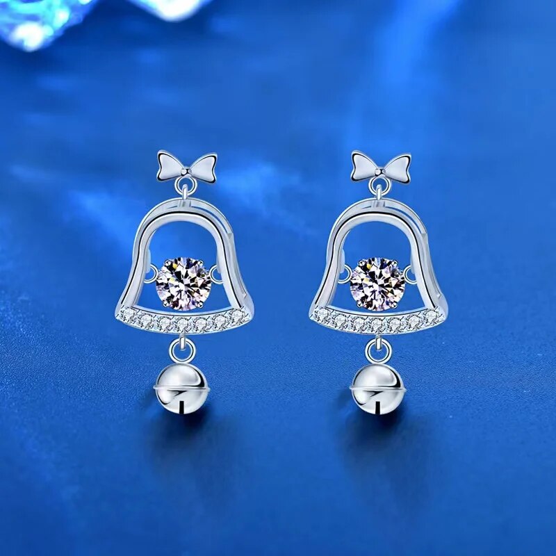 0.5ct Moissanite Bell Drop Earrings