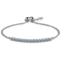 Moissanite Bracelet 18K White Gold Plated Sterling Silver D VVS1 Round Cut