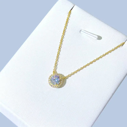 0.5-1ct Moissanite Pendant Necklace