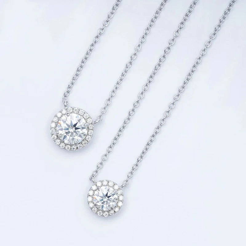 0.5-1ct Moissanite Pendant Necklace