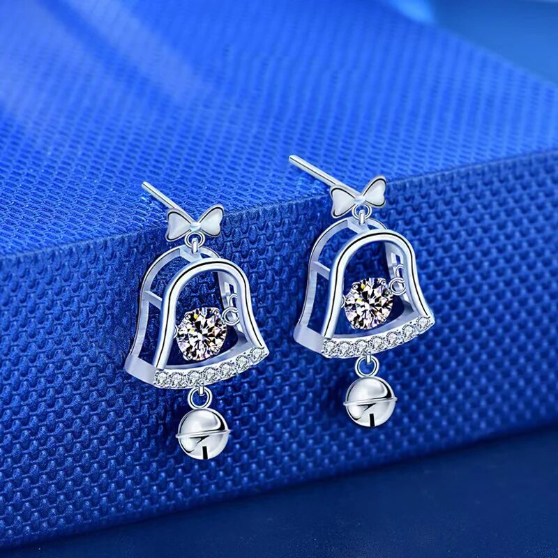 0.5ct Moissanite Bell Drop Earrings